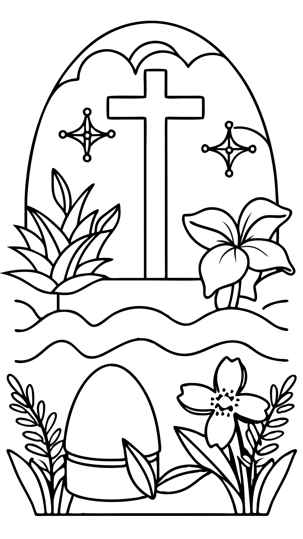 easter religious coloring pages